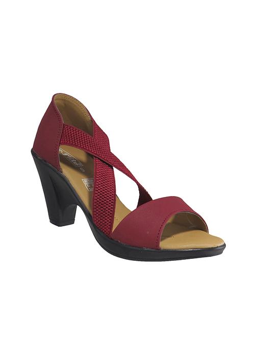 maroon closed back sandal - 13751215 - Standard Image - 1