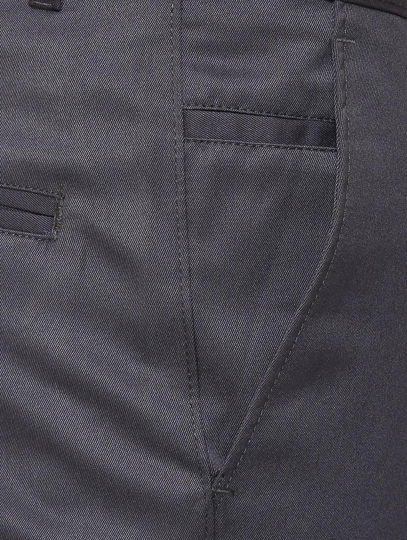 grey cotton flat front formal trouser - 13751368 - Zoom Image - 4
