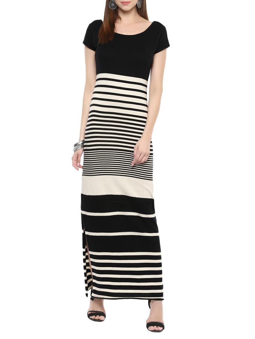 black cotton maxi dress - 13752292 - Zoom Image - 1