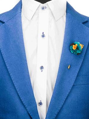 multi colored metal brooch - 13753223 - Standard Image - 2