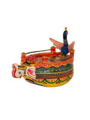 direct create wooden painted peacock inspired box - 13756242 - Standard Image - 4