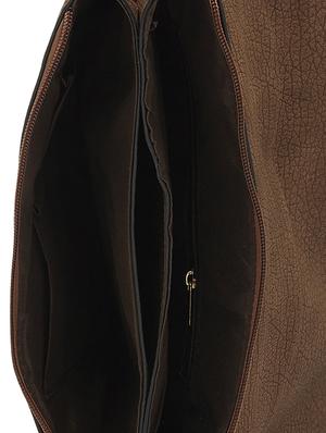 brown leatherette regular clutch - 13756894 - Standard Image - 3