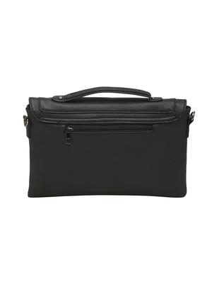 black leatherette regular sling bag - 13756896 - Standard Image - 2