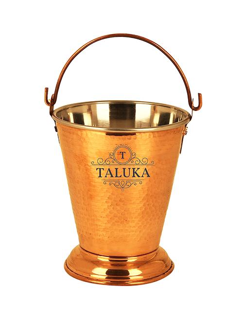 pure copper handmade steel copper serving bucket - 13756911 - Very Small Image - 1