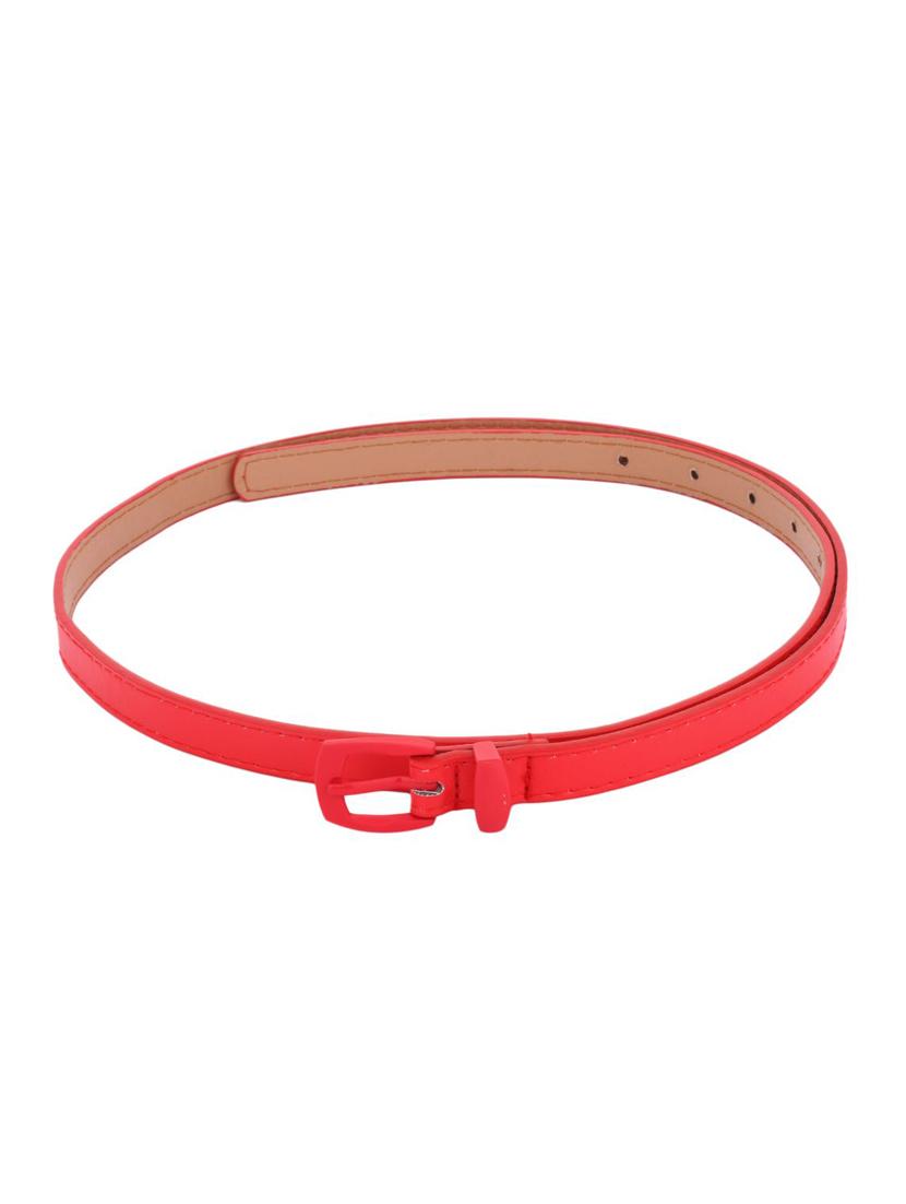 red leatherette (pu belt - 13757208 - Zoom Image - 2