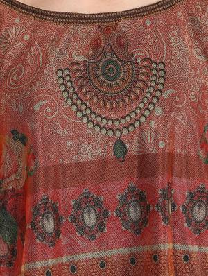 black crepe printed layered kurta - 13761492 - Standard Image - 4