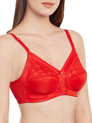 bow patch lace detail bra - 13762021 - Standard Image - 2