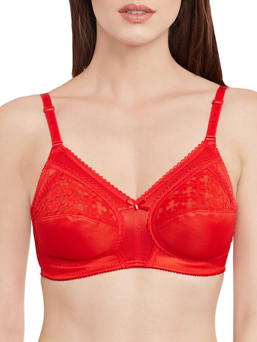 bow patch lace detail bra - 13762021 - Zoom Image - 1