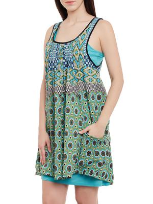 blue cotton dress - 13764660 - Standard Image - 2