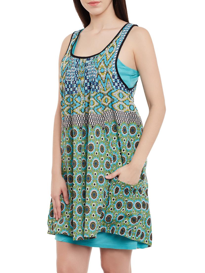 blue cotton dress - 13764660 - Zoom Image - 2