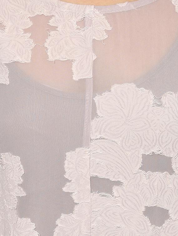 grey viscose shift dress - 13764711 - Zoom Image - 4