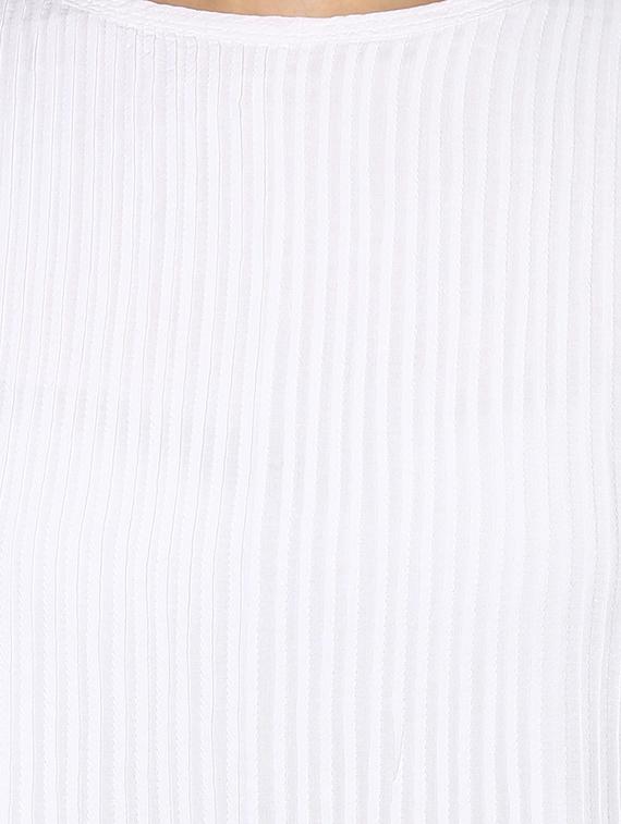 white viscose aline dress - 13764717 - Zoom Image - 4