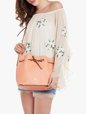 pink leatherette hobo handbag - 13764787 - Standard Image - 5