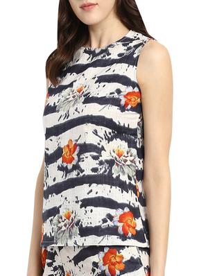 floral straight top - 13770009 - Standard Image - 2