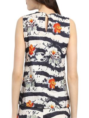 floral straight top - 13770009 - Standard Image - 3