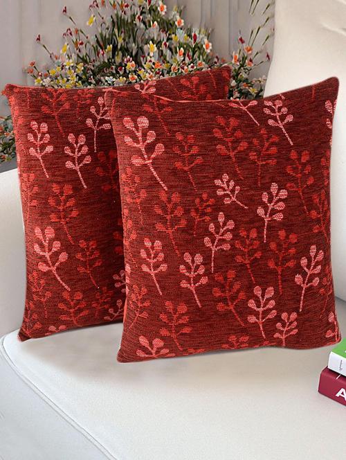 saral home set of 2 chenille cushion covers - 13770051 - Standard Image - 1