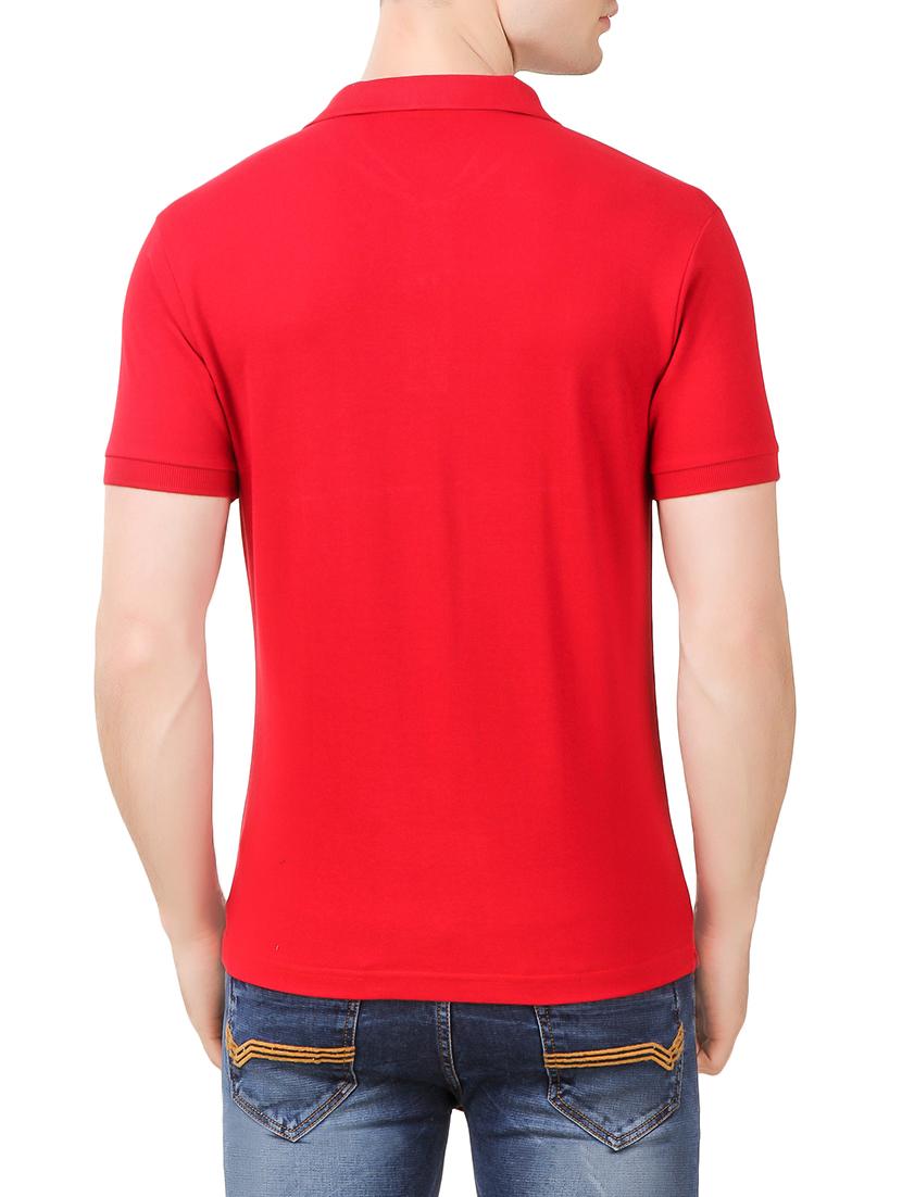 red cotton t-shirt - 13772094 - Zoom Image - 3