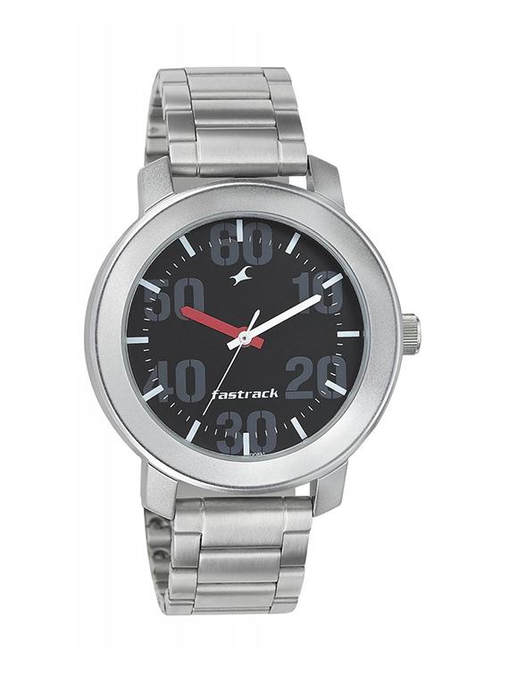 fastrack black dial analog watch for men - 3121sm02 - 13773185 - Zoom Image - 1
