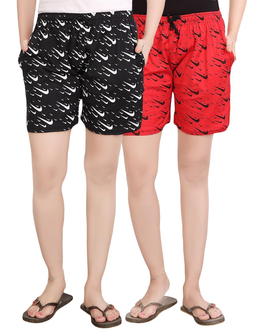 multi colored cotton shorts combo - 13773659 - Zoom Image - 1