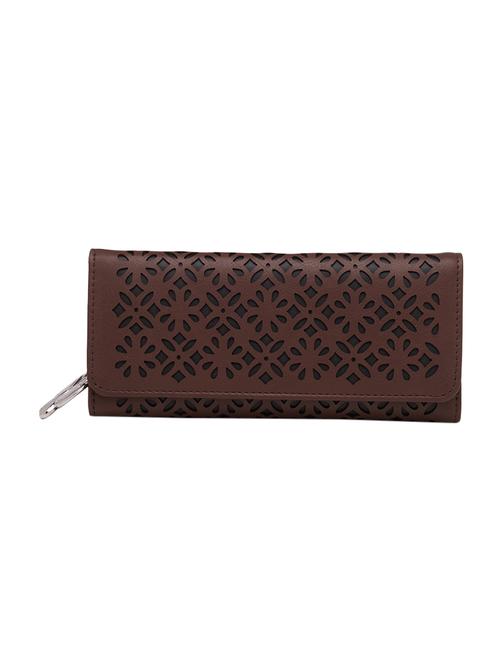 brown leatherette regular purse - 13775947 - Standard Image - 1