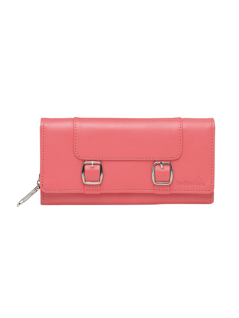 pink leatherette regular clutch - 13775948 - Zoom Image - 1
