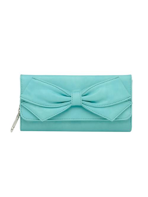 blue leatherette regular clutch - 13775955 - Standard Image - 1