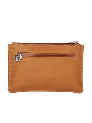 brown leatherette regular clutch - 13775973 - Standard Image - 2