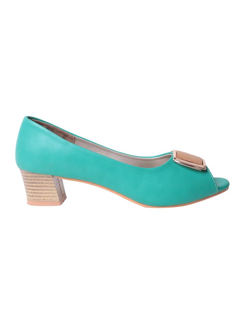green leather slip on sandals - 13776415 - Zoom Image - 2