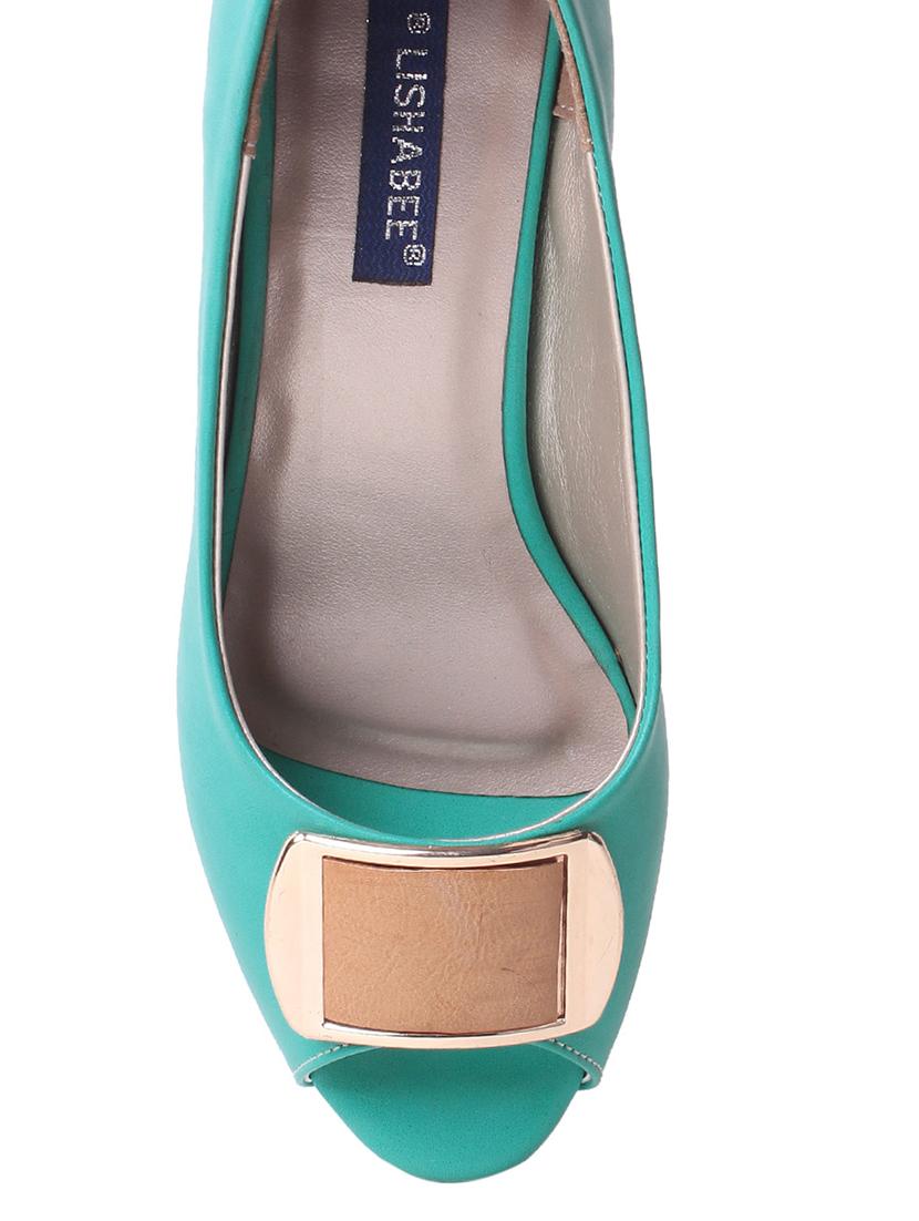 green leather slip on sandals - 13776415 - Zoom Image - 4