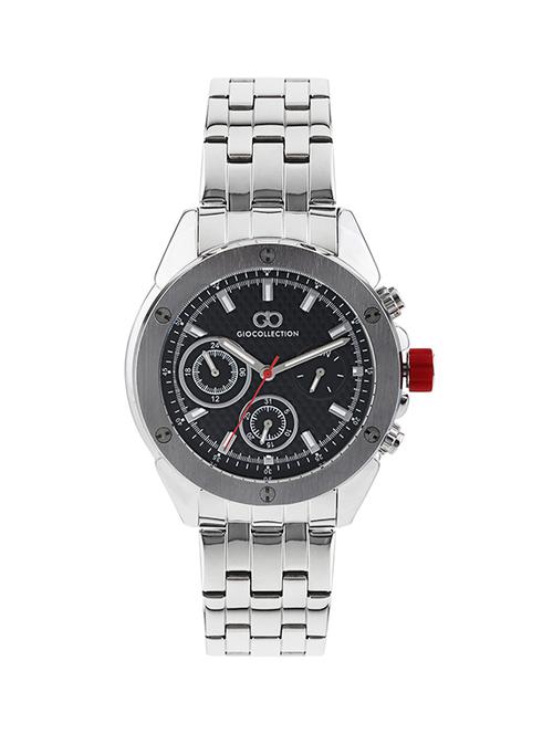 GIO COLLECTION Black Dial chronograph Watch For Men - G1001-22 - 13777321 - Standard Image - 1