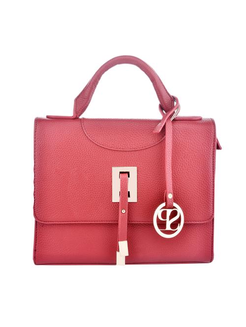 red leatherette regular handbag - 13787197 - Very Small Image - 1