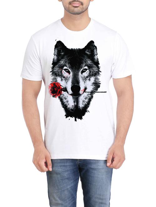 white polyester t-shirt - 13787461 - Standard Image - 1