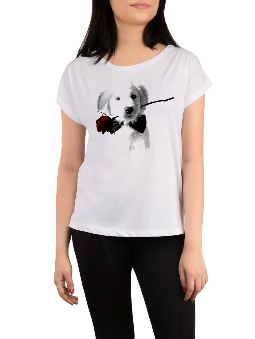 white printed regular tee - 13800501 - Zoom Image - 1