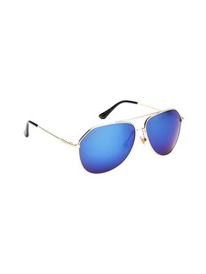 real madrid unisex aviator sunglasses (rm-1817_gld/blu) - 13802841 - Standard Image - 2