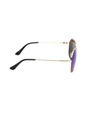 real madrid unisex aviator sunglasses (rm-1817_gld/blu) - 13802841 - Standard Image - 3