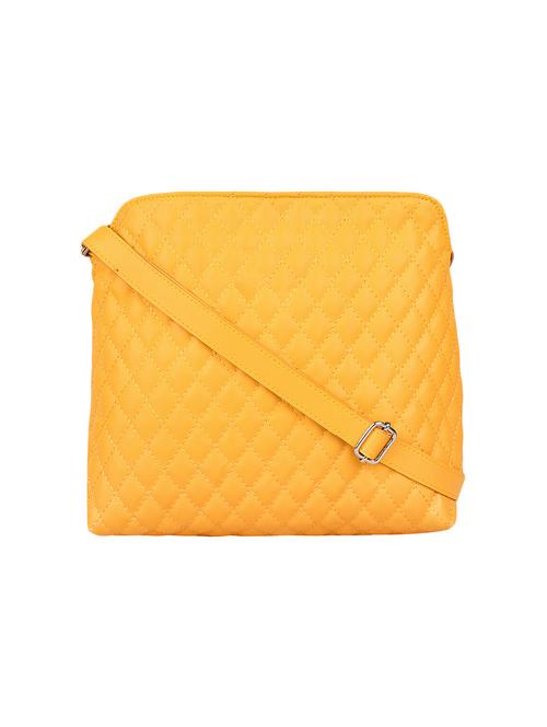 yellow leatherette sling bag - 13809919 - Standard Image - 1