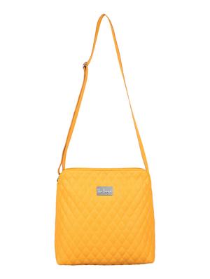 yellow leatherette sling bag - 13809919 - Standard Image - 4