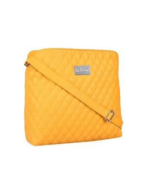 yellow leatherette sling bag - 13809919 - Standard Image - 5