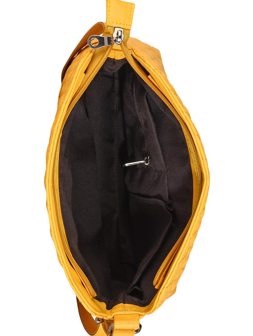 yellow leatherette sling bag - 13809919 - Zoom Image - 3