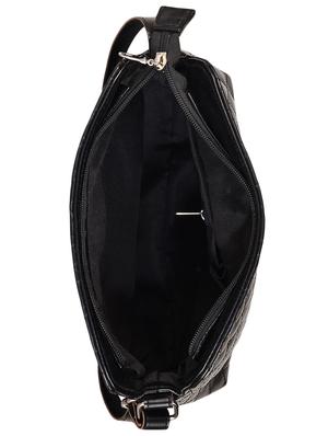 black leatherette sling bag - 13809921 - Standard Image - 3