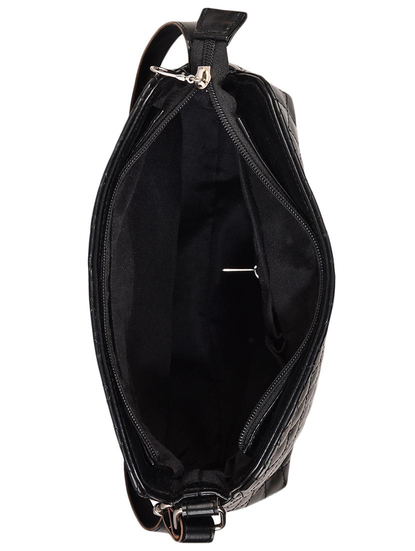 black leatherette sling bag - 13809921 - Zoom Image - 3