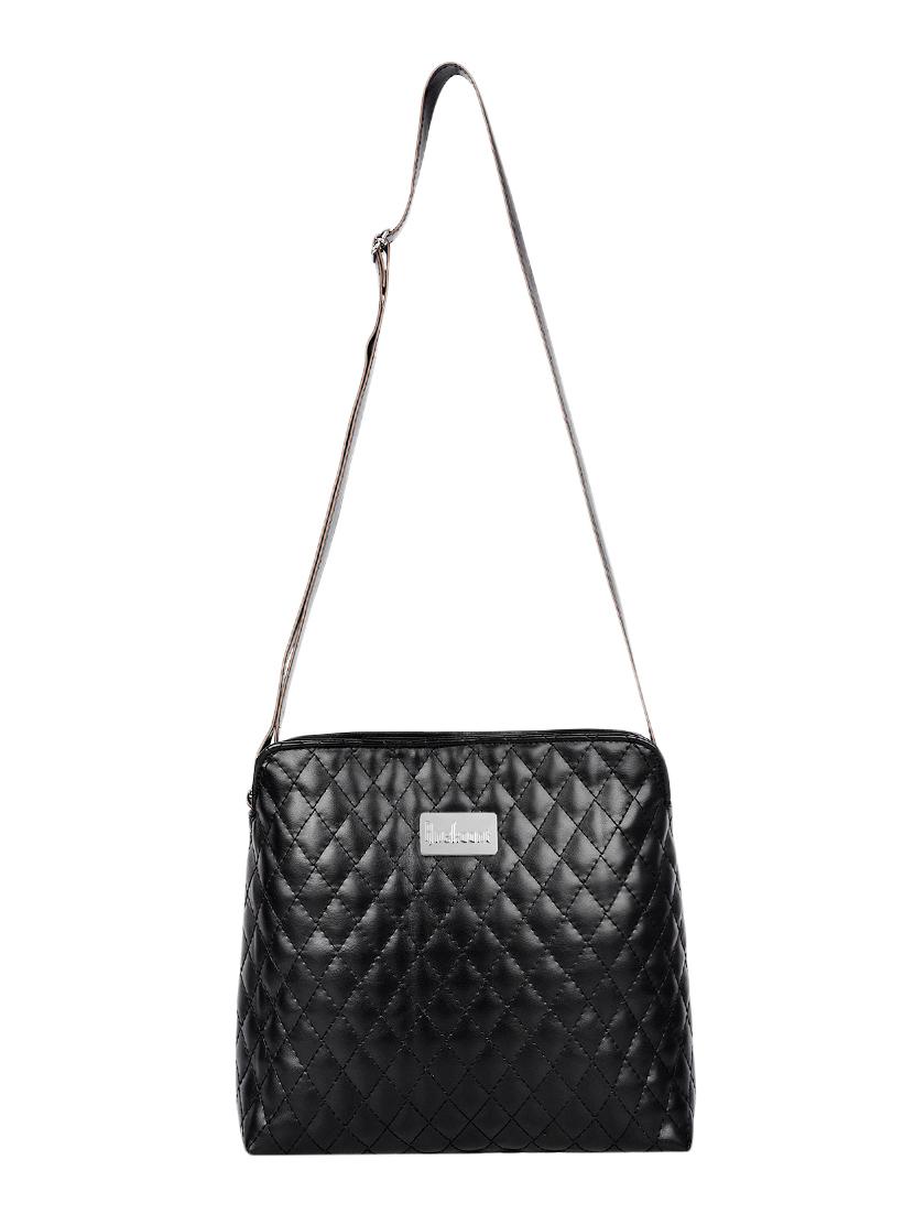 black leatherette sling bag - 13809921 - Zoom Image - 4