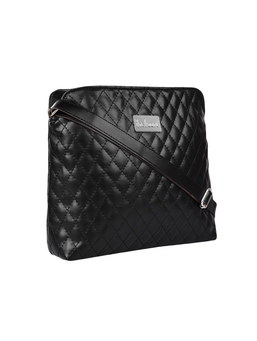 black leatherette sling bag - 13809921 - Zoom Image - 5