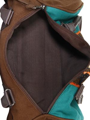 blue canvas duffel handbag - 13811347 - Standard Image - 3