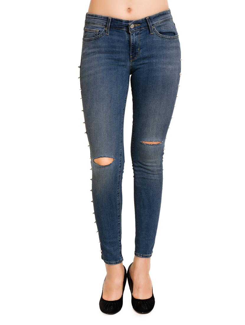blue embellished denim jean - 13811738 - Zoom Image - 1