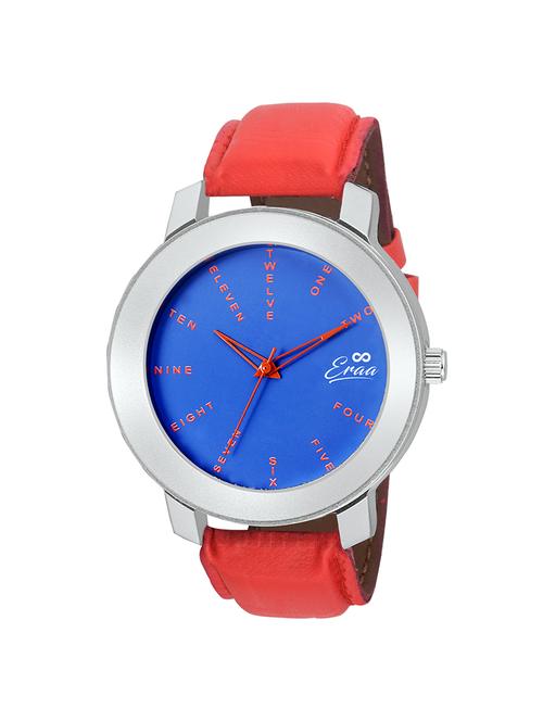 eraa men's blue with red strap casual analog watch - 13813547 - Standard Image - 1