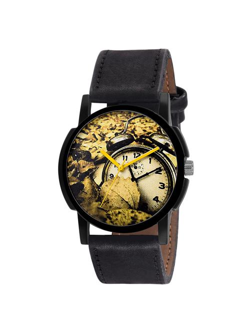 Eraa Men Astonishing Analog Black & Yellow wrist watch - 13813572 - Standard Image - 1