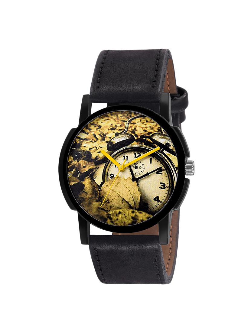 Eraa Men Astonishing Analog Black & Yellow wrist watch - 13813572 - Zoom Image - 1