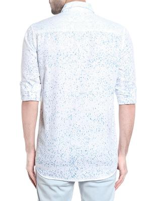 white cotton casual shirt - 13813979 - Standard Image - 2