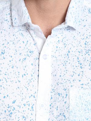 white cotton casual shirt - 13813979 - Standard Image - 3